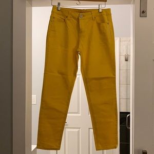 Liverpool Yellow ankle skinny jeans
